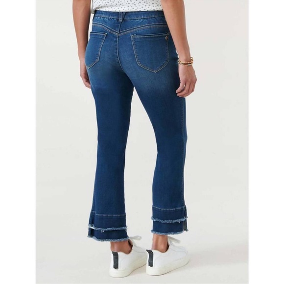 Democracy Blue Luxe Touch Ab Solutions Kick Flare Jean - Picture 4 of 9